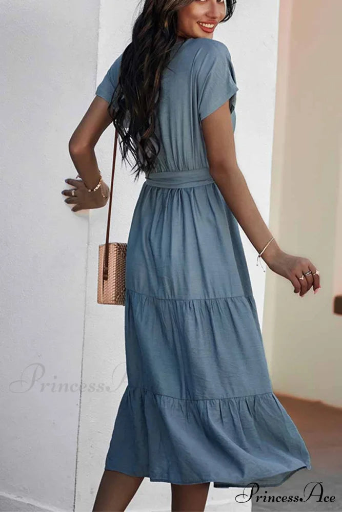 Florcoo White Print Trendy Long Sleeves Mini Dress