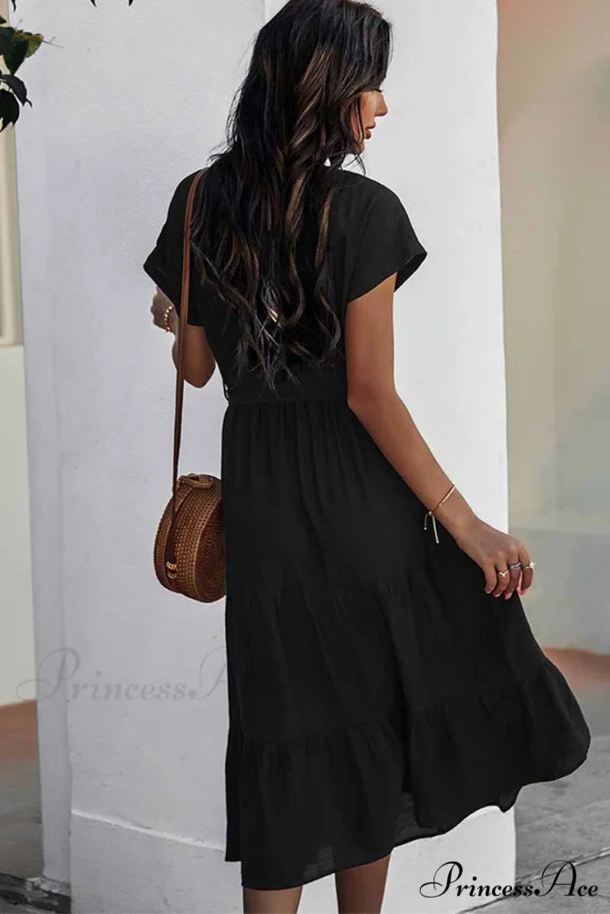 Florcoo White Print Trendy Long Sleeves Mini Dress