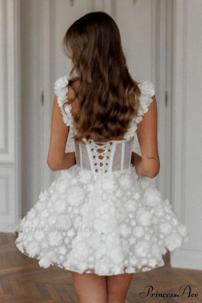 Florence 3D Floral Trendy Applique Mini Dress