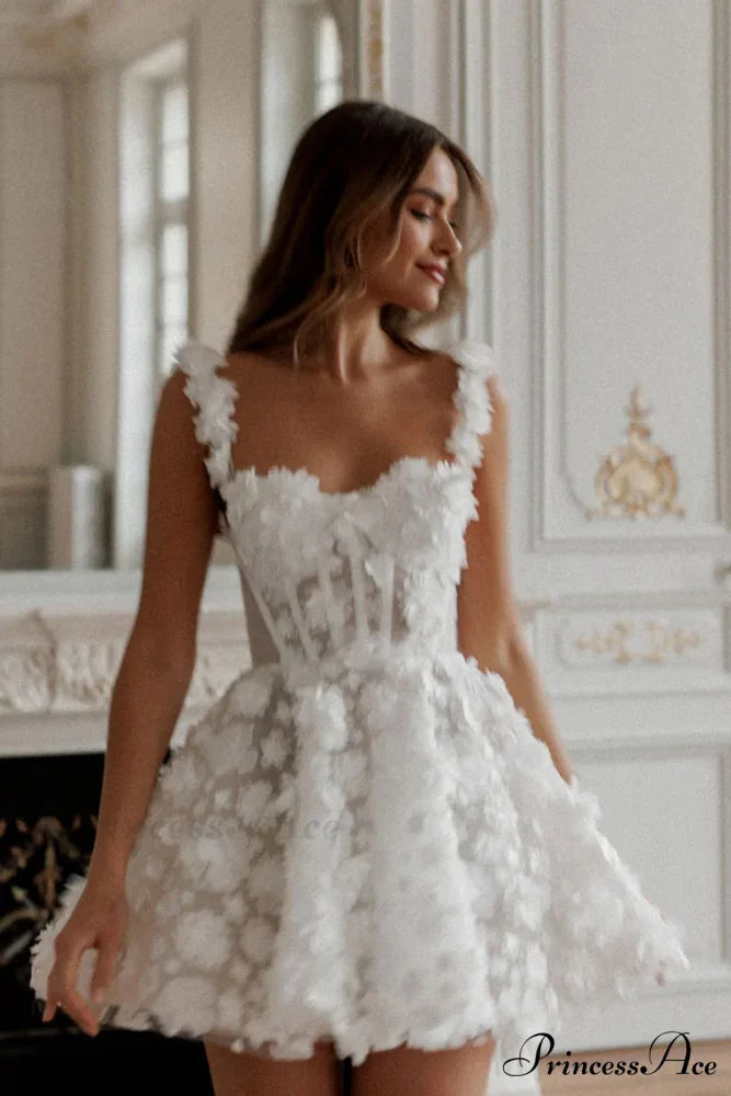 Florence 3D Floral Trendy Applique Mini Dress