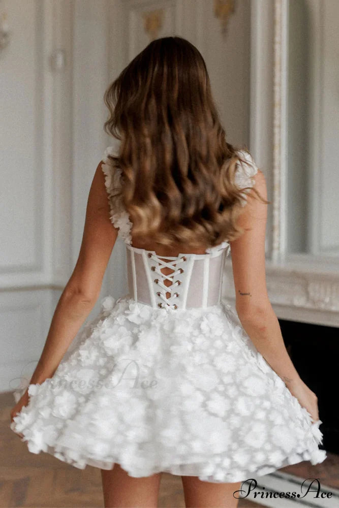 Florence 3D Floral Trendy Applique Mini Dress