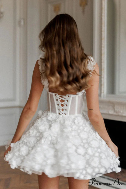 Florence 3D Floral Trendy Applique Mini Dress