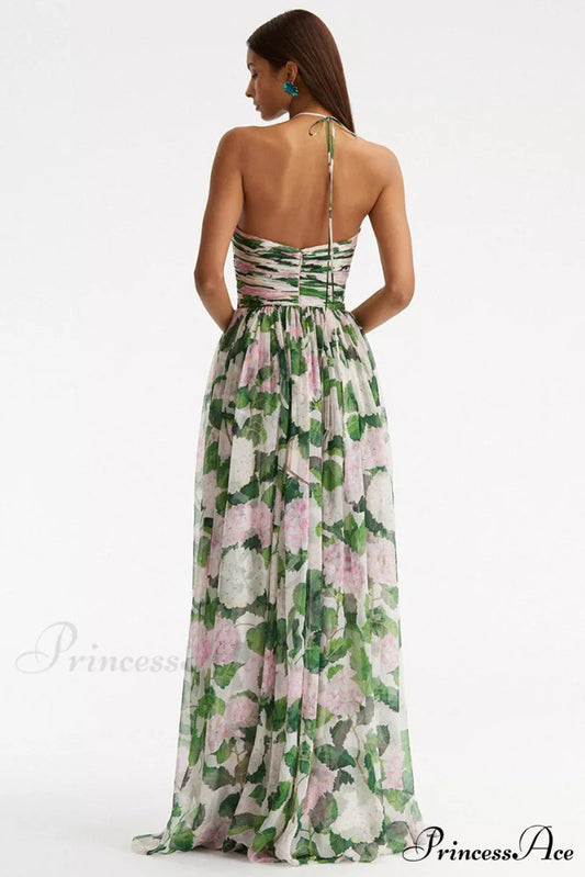 Florence Meadows Floral Trendy Print Maxi Dress