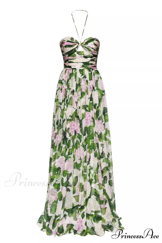 Florence Meadows Floral Trendy Print Maxi Dress
