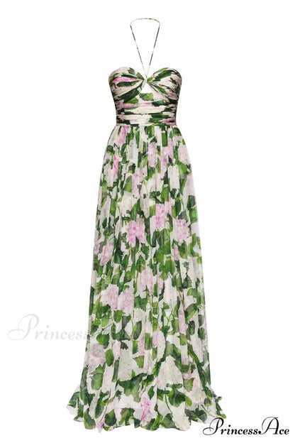 Florence Meadows Floral Trendy Print Maxi Dress