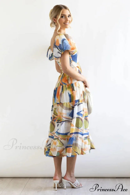 Flossy Elegant Midi Dress