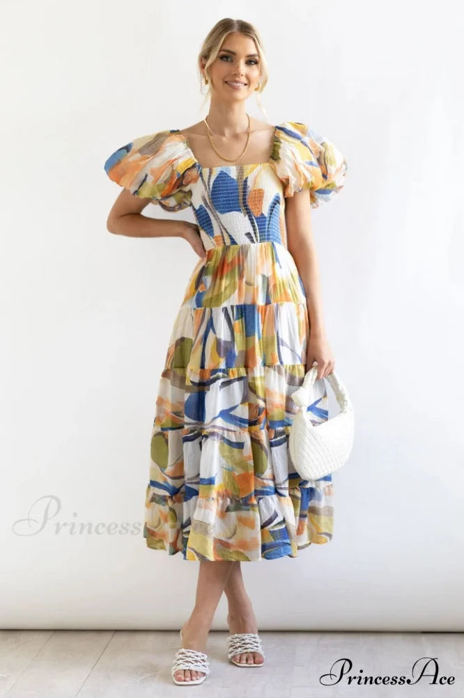 Flossy Elegant Midi Dress S / 5#