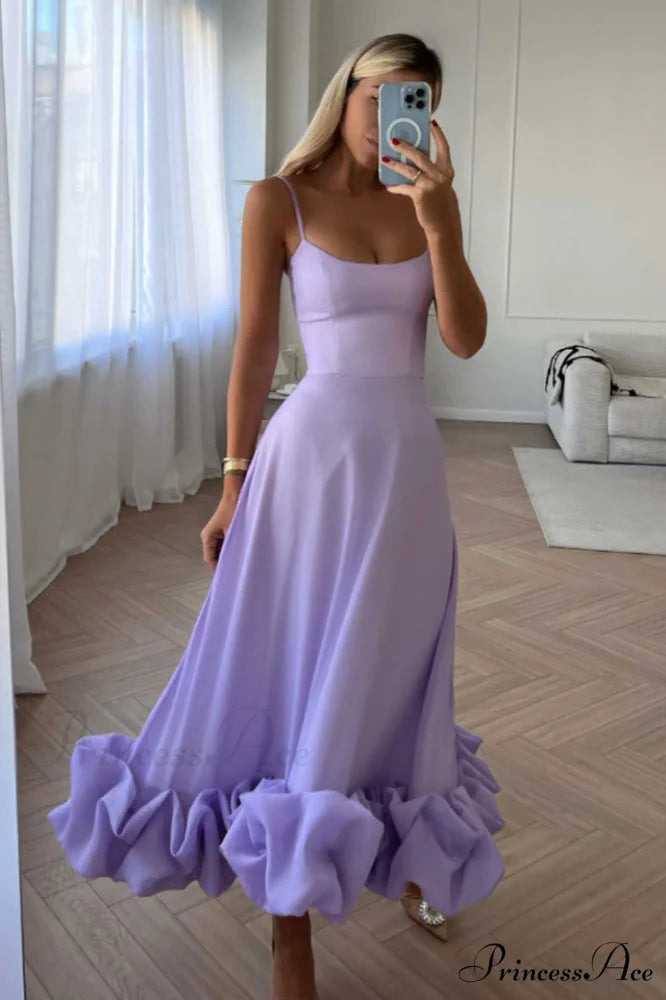 Flounce Bustier Stylish Midi Dress