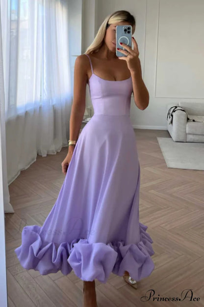 Flounce Bustier Stylish Midi Dress