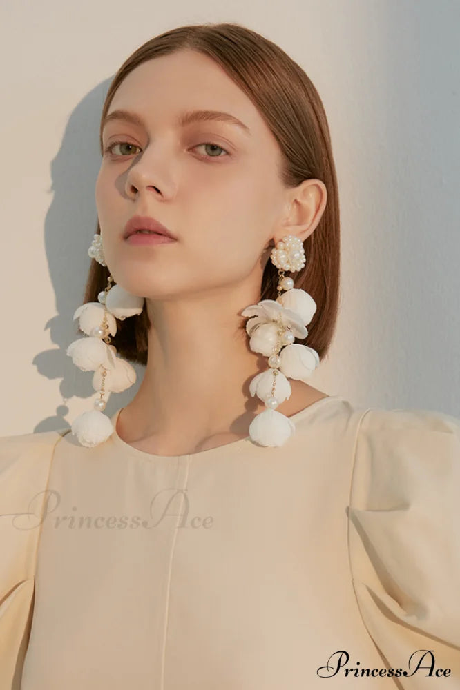 Flower Elegant Drop Earrings