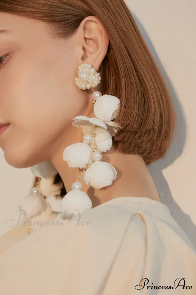 Flower Elegant Drop Earrings