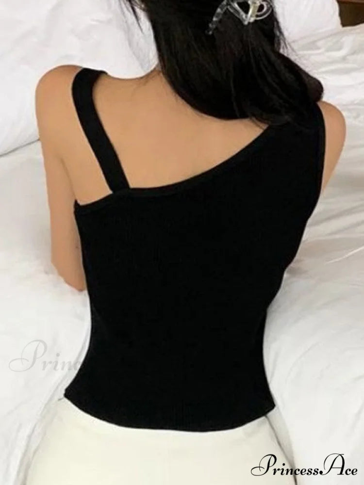 Flower Embellish Cutout Trendy Crop Cami Top