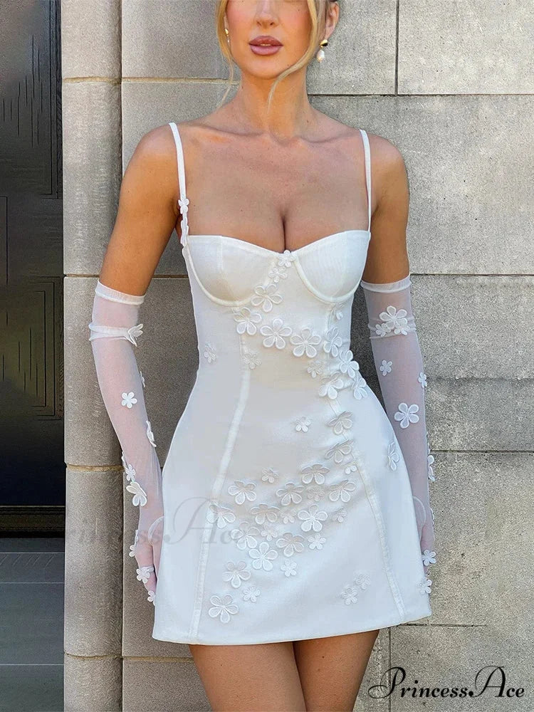 Flower Thin Bodycon A-line Holiday Dress vacationdress-250223