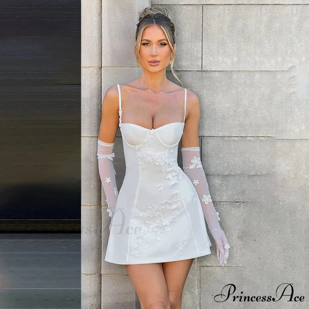 Flower Thin Bodycon A-line Holiday Dress vacationdress-250223