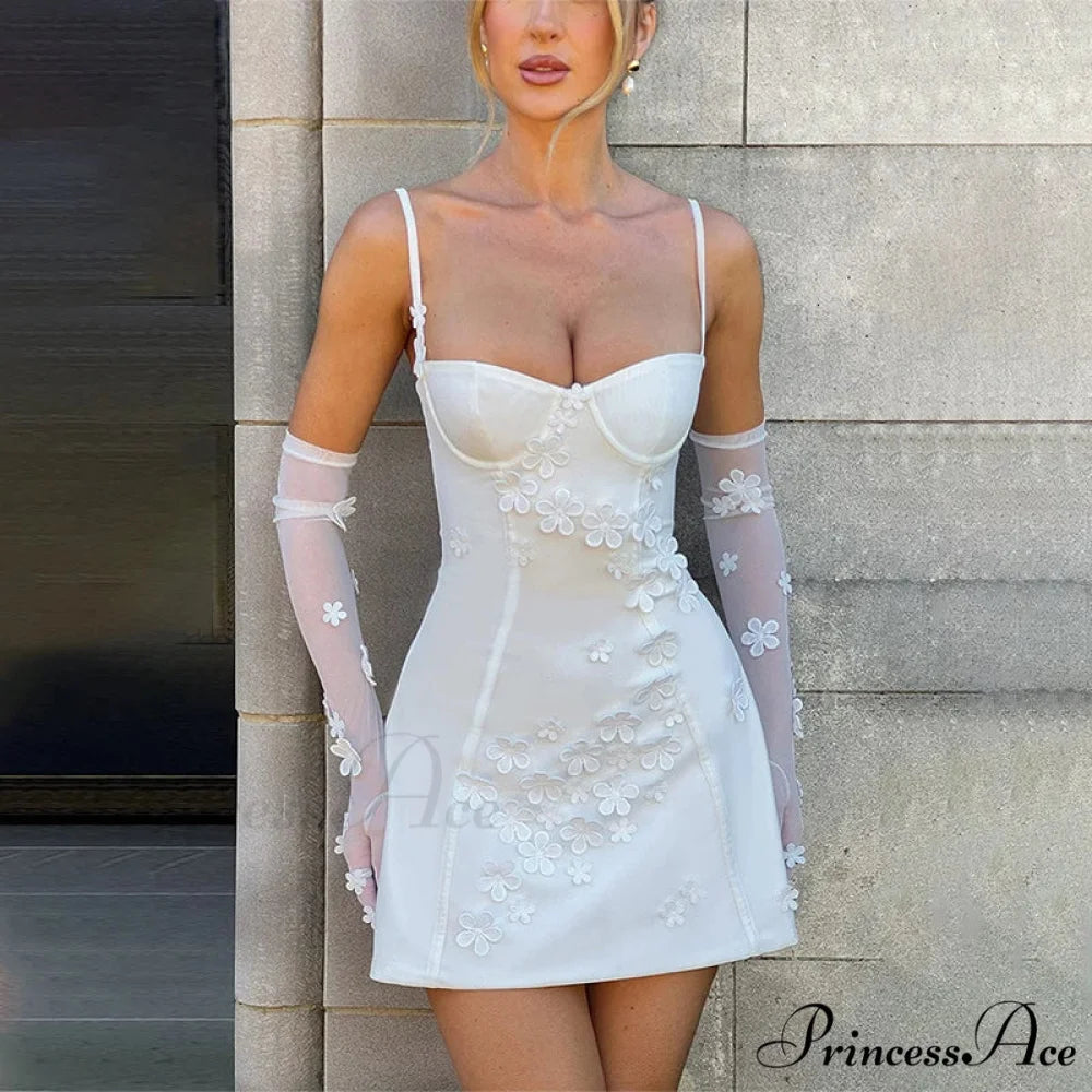 Flower Thin Bodycon A-line Holiday Dress vacationdress-250223