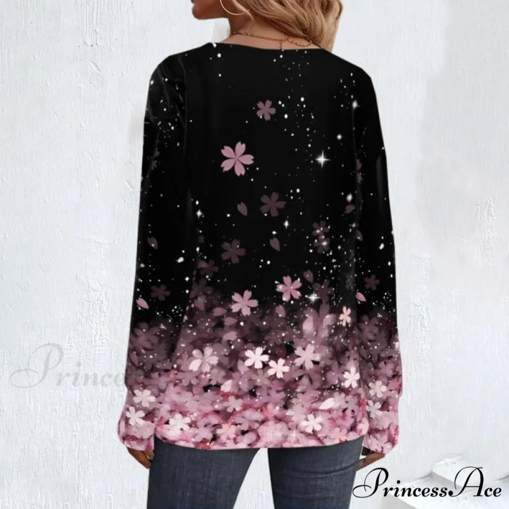 Flowered with Blouse Gradient Design Design