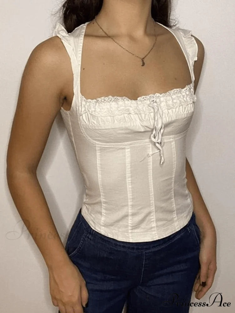 Fluffy Charming Strap Slides White / S