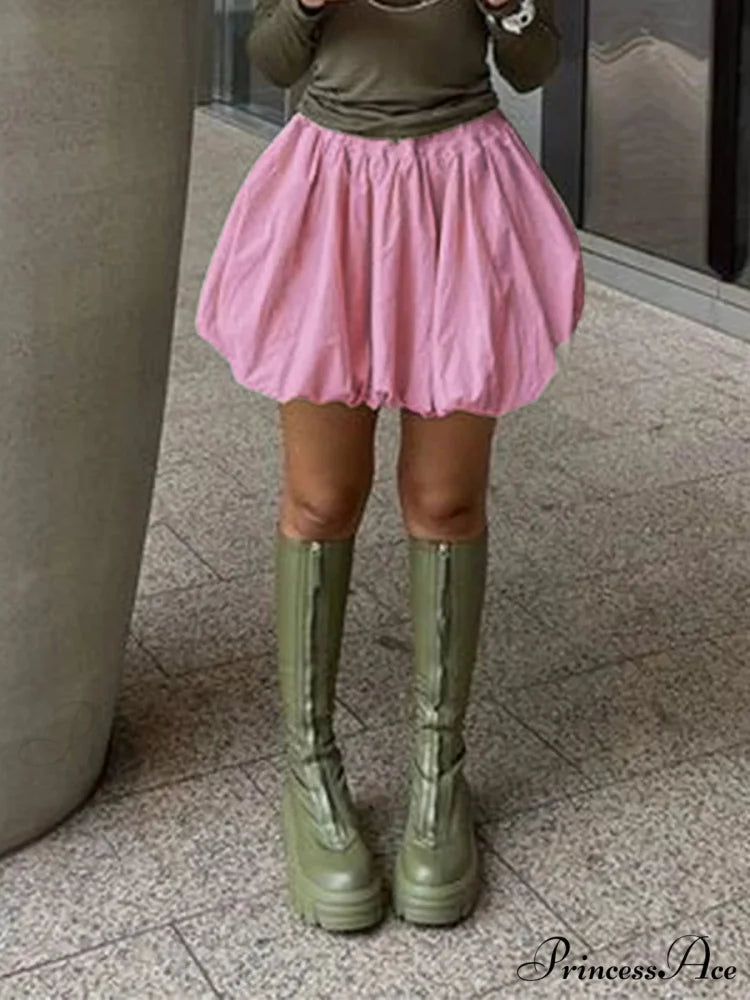 Fluffy Flared A-Line Skirt skirts-250223