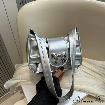 Folded Korean Bow Shoulder Bag for Women shoulder-250126