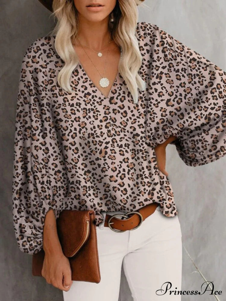 for Blouse Arm Flowered Long Women Grey / S