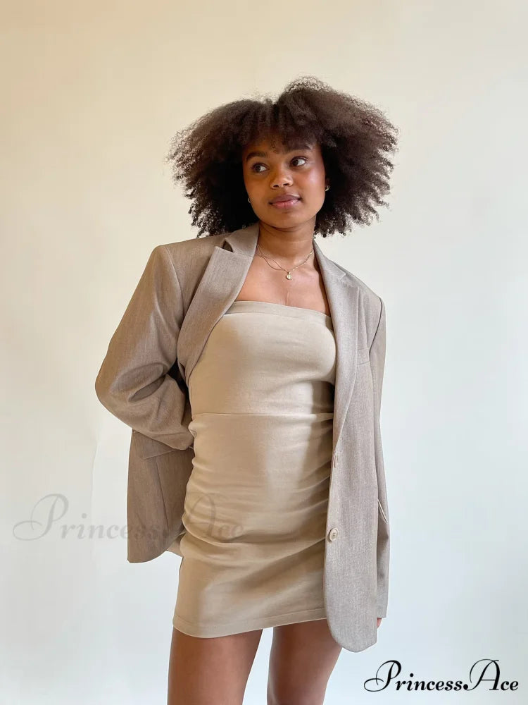 Forever Elegant Blazer Oat 4 Days / 00 / XXS / Grey