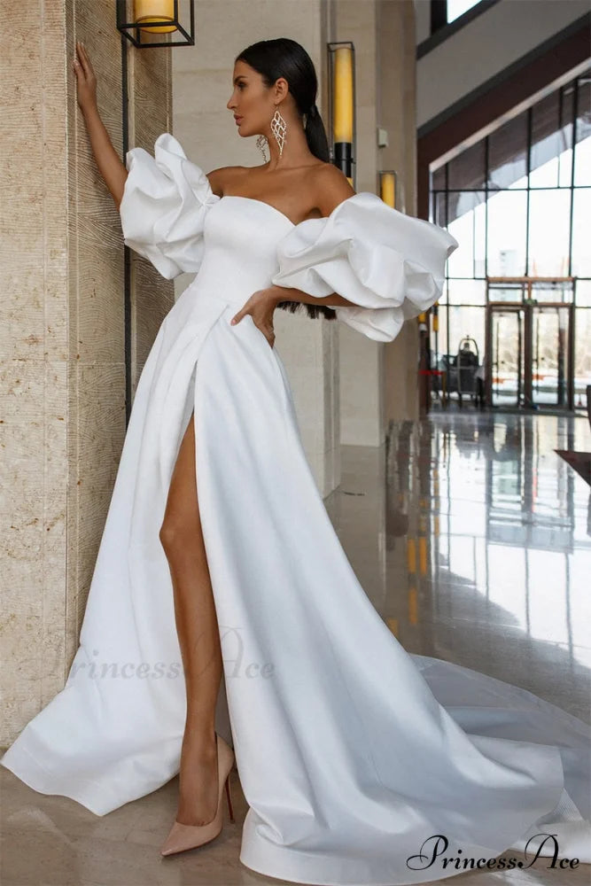 Forever Is Ours Trendy Satin Strapless Maxi Dress