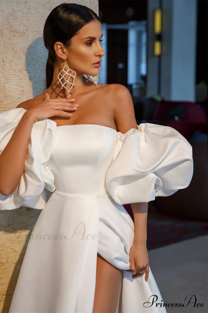 Forever Is Ours Trendy Satin Strapless Maxi Dress