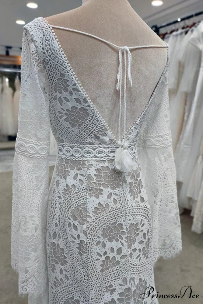 Forever Romantic Bohemian Trendy Lace Wedding Dress