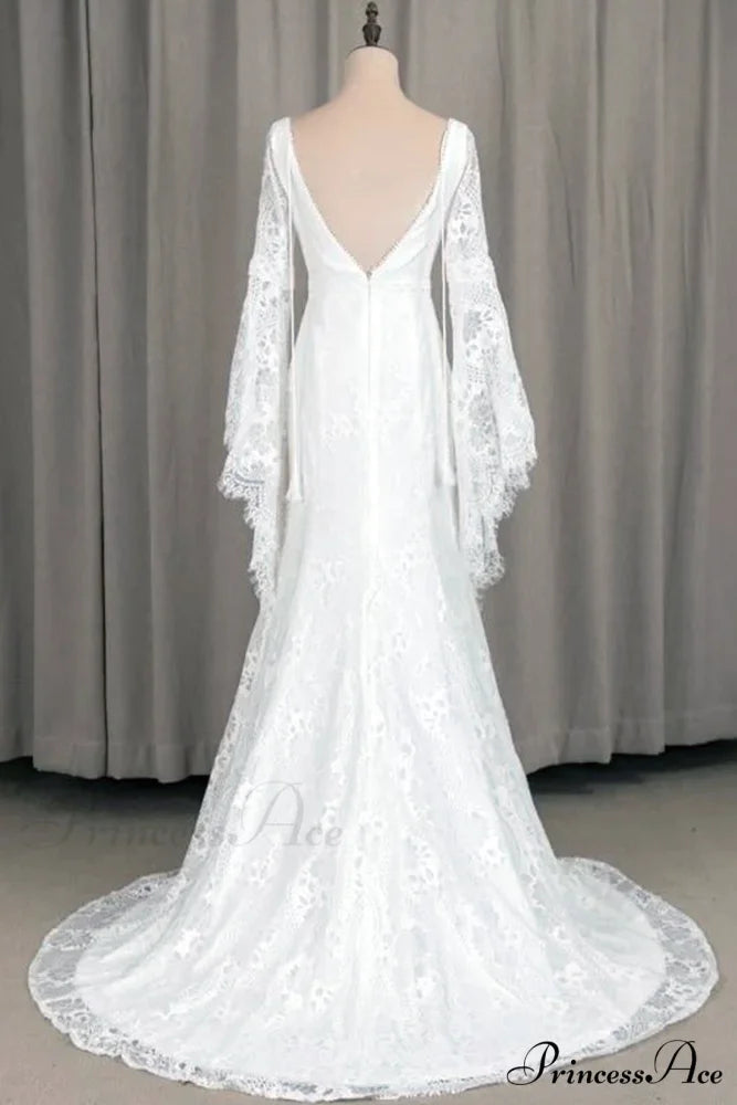 Forever Romantic Bohemian Trendy Lace Wedding Dress