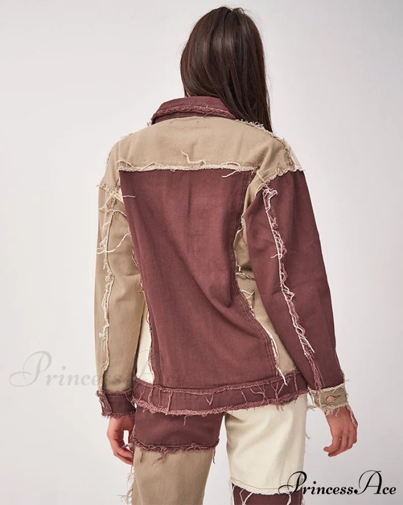 Frayed Detail High Trendy Waist Ripped Jeans