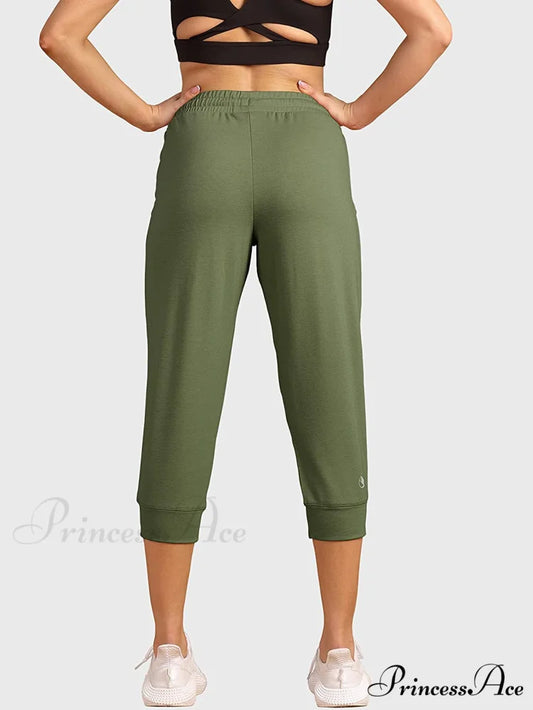 French Terry Jogger Lounge Sweatpants - Active Capri Pants