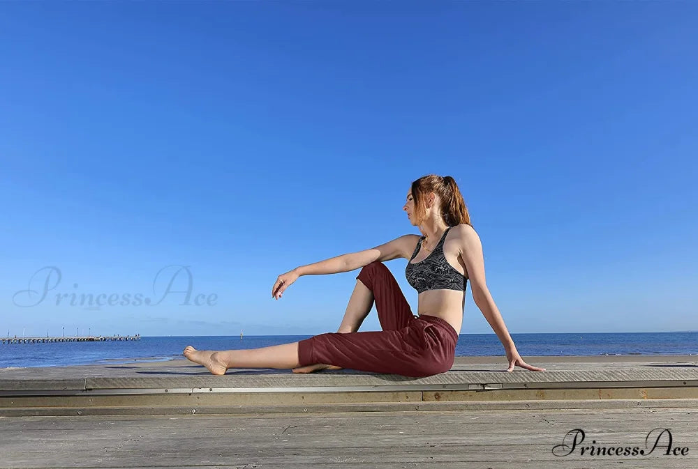 French Terry Jogger Lounge Sweatpants - Active Capri Pants