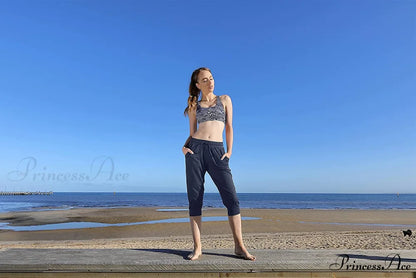 French Terry Jogger Lounge Sweatpants - Active Capri Pants
