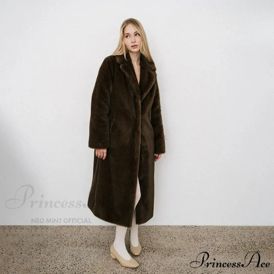 Fresh Mint Deluxe Mink Crystal Hook Coat coats-241228