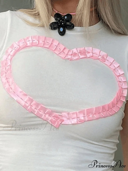 Fresh Tie Front Square Neck Frill Sophisticated Bustier Floral Printed Tank Top - Pink