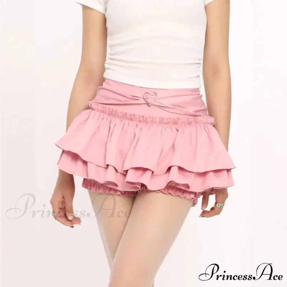 Frill Sleek Pastry Tier Skirt skirts-250223