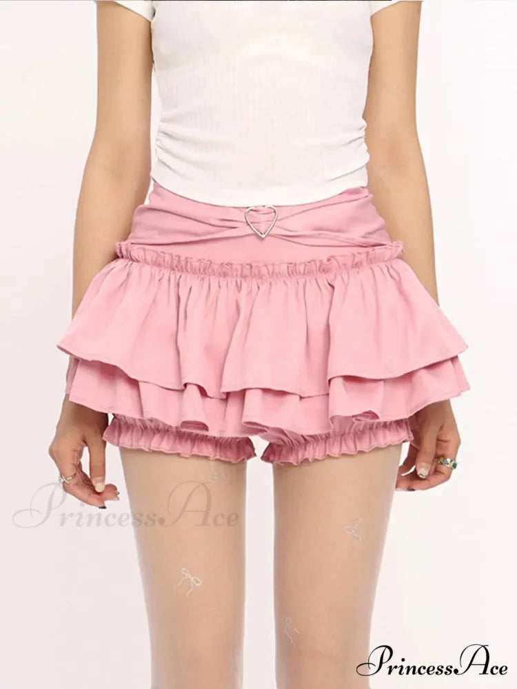 Frill Sleek Pastry Tier Skirt skirts-250223