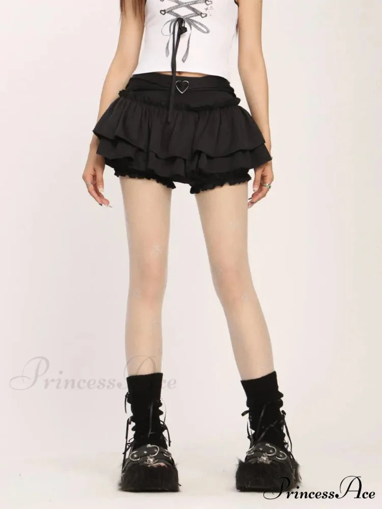 Frill Sleek Pastry Tier Skirt skirts-250223