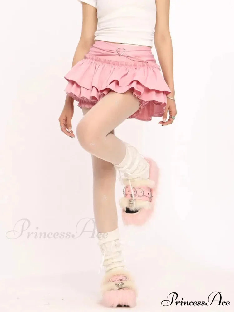 Frill Sleek Pastry Tier Skirt skirts-250223