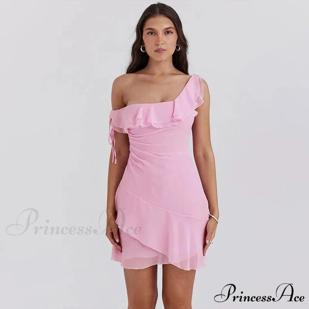 Frills Sophisticated A-line Holiday Dress vacationdress-250223