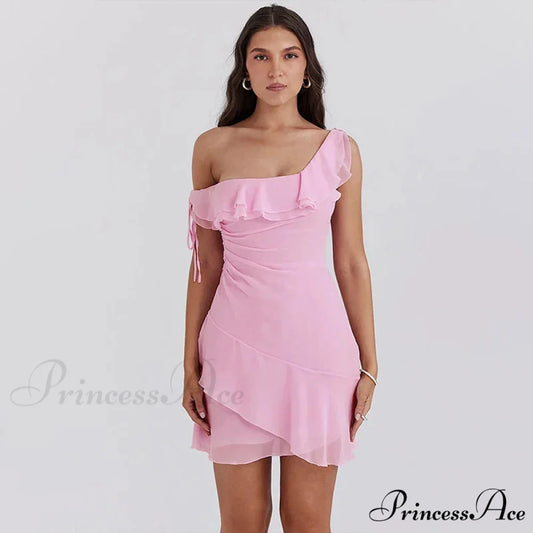 Frills Sophisticated A-line Holiday Dress vacationdress-250223