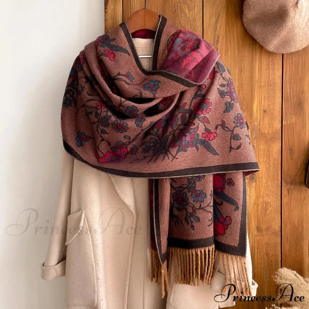 Fringe Cover Cashmere Pashmina Wrap Color20 scarf-241228