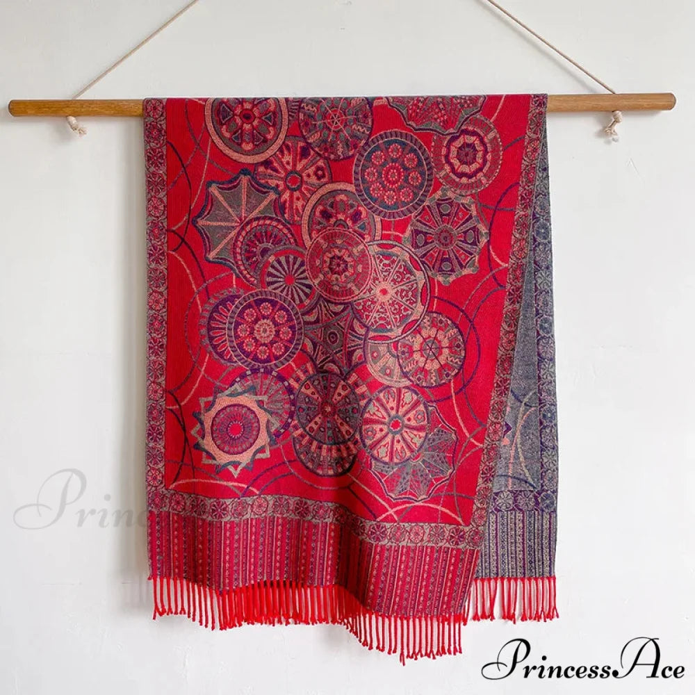 Fringe Cover Cashmere Pashmina Wrap Color21 scarf-241228