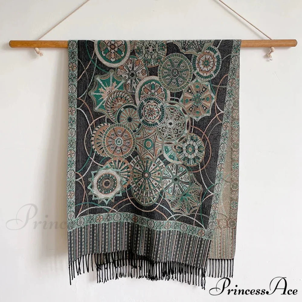 Fringe Cover Cashmere Pashmina Wrap Color22 scarf-241228