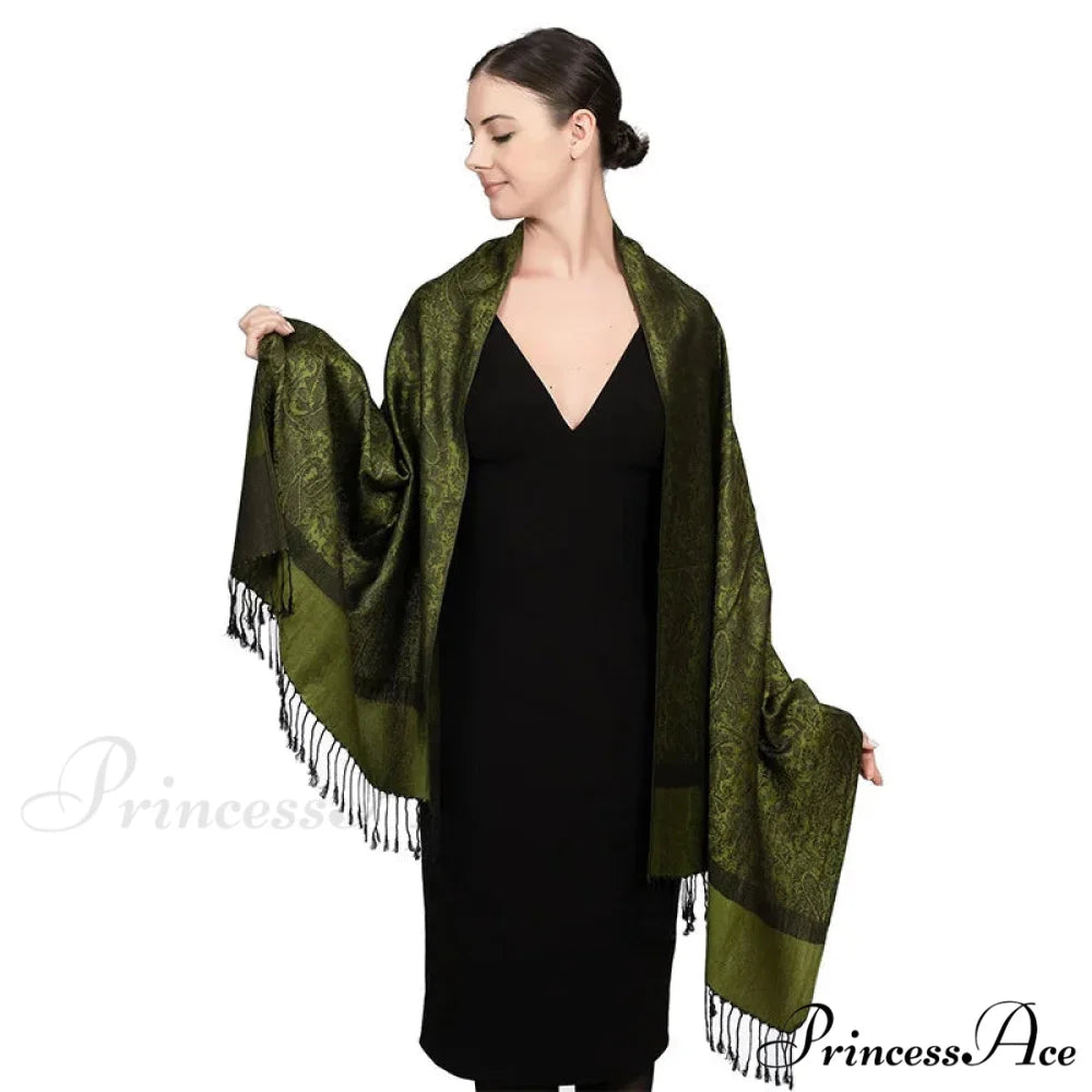 Fringe Cover Design Cashmere Wrap black 1 scarf-241228