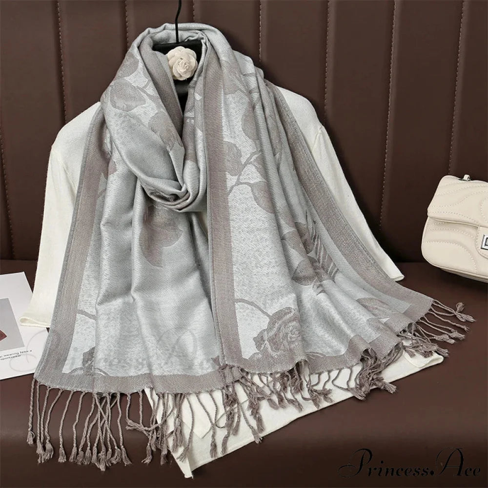 Fringe Cover Design Cashmere Wrap white 1 scarf-241228