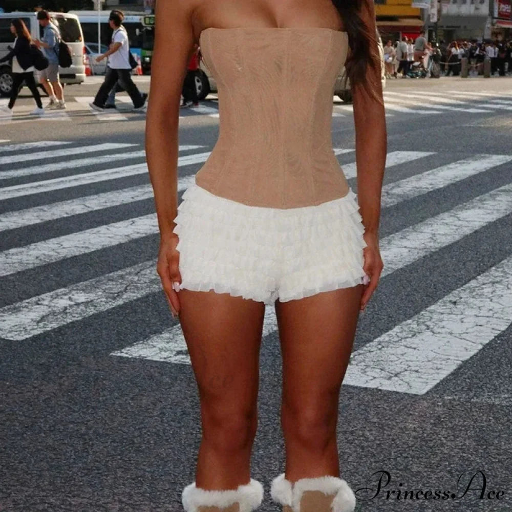 Frivolous Layered Bloomer Skirt white 6 / S skirts-250223