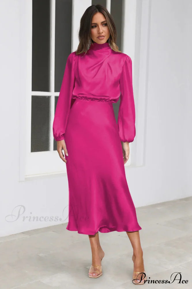 From The Source Charming High Neck Bridal Dress