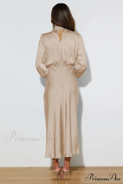 From The Source Charming High Neck Bridal Dress