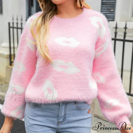 Fur Crochet Handmade Jumper swraters-241228